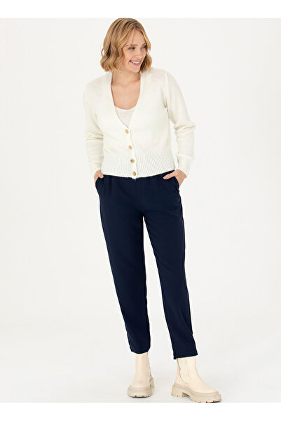 U.S. Polo Assn. BASE. Polo Assn. Ecru Women's Cardigan SINO