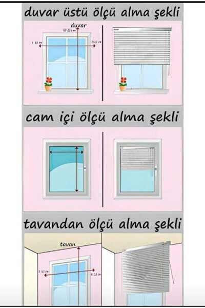 GÜLSEM DEKOR Siyah Jaluzi Perde 25 M