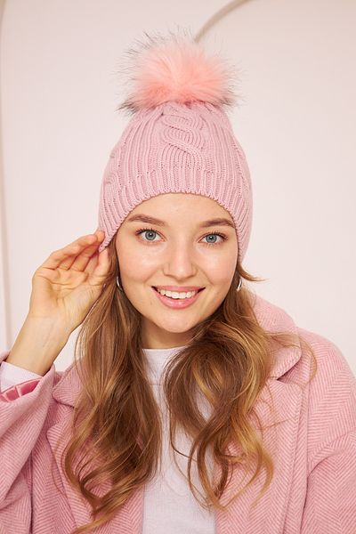 Eke Tekstil Powder Women's Pompom Knitted Detailed Knitwear Beret