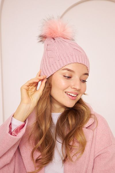 Eke Tekstil Powder Women's Pompom Knitted Detailed Knitwear Beret
