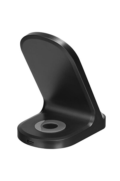 S-LINK SL-CW05 Mobil Telefon Uyumlu 15W LED Logo PRM Siyah Kablosuz Şarj Cihazı