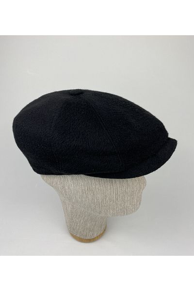 KARNAS ŞAPKA English Style Black Cap 2