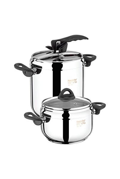 Hascevher 3,5+7 Lt Düdüklü Tencere Seti