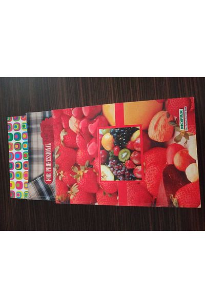 Mopak 120 SHEETS CARTON COVER A4 SCHOOL NOTEBOOK 3 PIECES