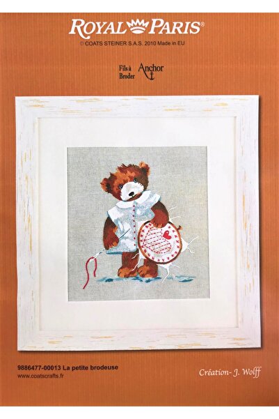 Royal paris Kanaviçe Kiti Nakış Yapan Ayıcıklı Duvar Panosu