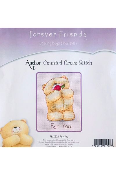 Anchor Countable Cross Stitch Kit Teddy Bear Wall Panel