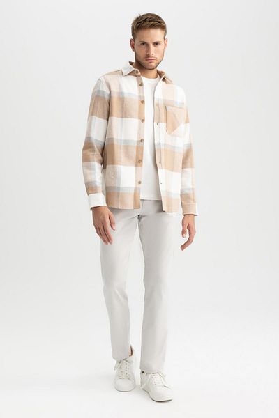 DeFacto Regular Fit Checkered Lumberjack Long Sleeve Shirt A5553Ax23Au