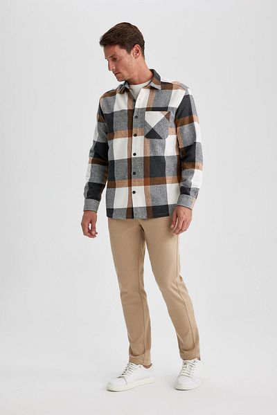 DeFacto Relax Fit Lumberjack Long Sleeve Shirt Y1704Az23Au