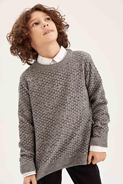 DeFacto Erkek Çocuk Bisiklet Yaka Kazak