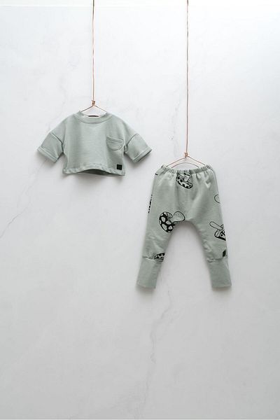 Moi Noi Moinoi Short Sweat Baby Top and Bottom Set 50031