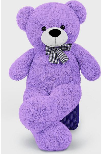 Sole 80 cm Cute Plush Confused Bear with Bow Tie - Special Gift for Lover