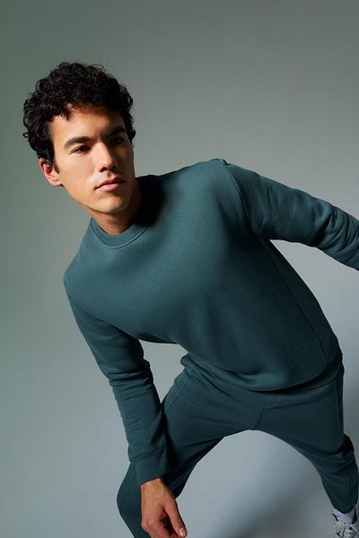 DeFacto Λεπτομερές χοντρό φούτερ Crew Neck Reflector - Fit Standard Y4531az23au