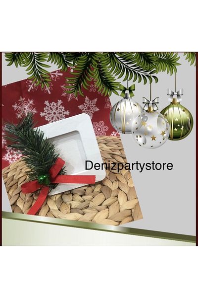 Deniz Party Store NEW YEAR'S GIFT WOODEN WHITE FRAME 4 PIECES