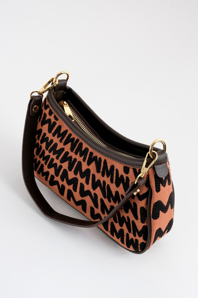 Çantacımstore Women's Logo Baguette Bag Brown