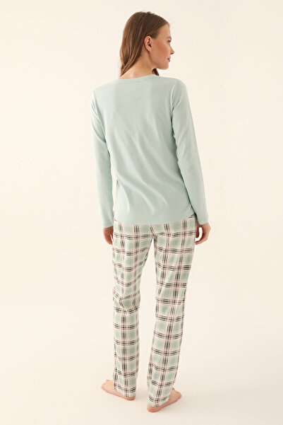 Pierre Cardin 8705 Kadın Uzun Kol Pijama Takım