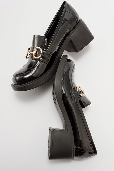 Luvi Sono Black Patent Leather Women's Shoes