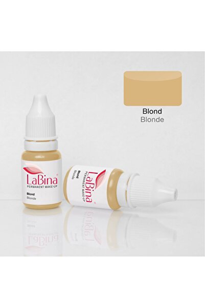LABİNA Blond - Sarışın Kalıcı Makyaj Pigmentasyon Kontur Kaş Kamuflaj Boyası 10 ml