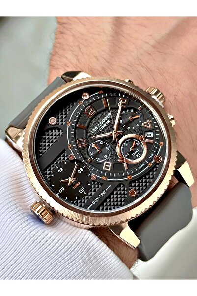 Lee Cooper Lc07650.456 Silicone Cord Men's Wristwatch 5 Atm Waterproof