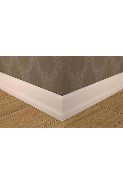 Emek Yapı Laminant Parke L Model Süpürgelik 6cm Lake Beyaz L501 25mt 10 Adet