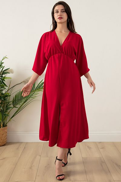 PULLIMM Rochie la două piept cu fantă în față 980-3027