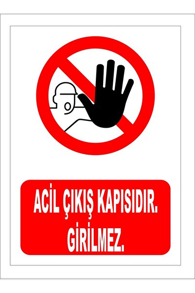 Acil Çıkış İkaz Levhası