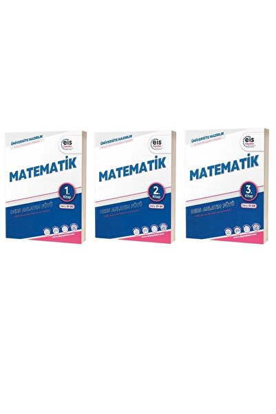 eis Yayınları Eis YKS DAF Matematik 1-2-3.Kitap Set 2024 Model Yeni Mavi Seri