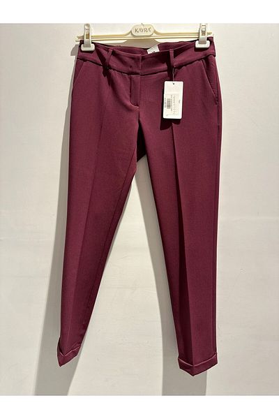 AYHAN Pantaloni Filota Çep Fabric cu picior dublu