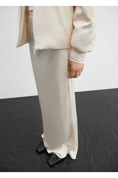 MANGO Woman Satin, extra long skirt