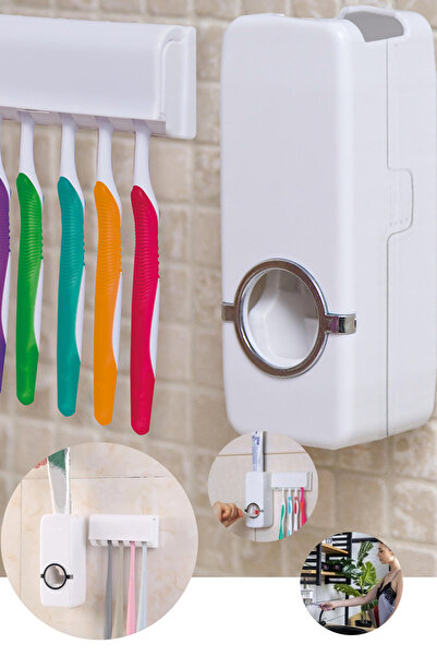 TECHNOFAST Σετ αυτόματου στίφτη οδοντόκρεμας και 5 ιμάντα βάσης οδοντόβουρτσας