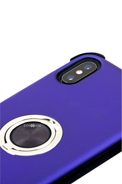 SyncCase Iphone X Kılıf Ve Xs Kılıf Ile Uyumlu Telefon Kılıfı Darbeye Dayanıklı Telefon Kabı Mor