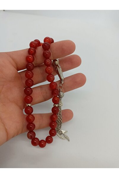 BalıkHediyelik DOĞALTAŞ TESPİH / OSMANLI KIRMIZI AKİK TAŞI TESPİH -1039