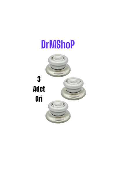 shopdrm ''Tencere-Tava-Sahan-Cam'' Kapak Kulbu 3 ADET