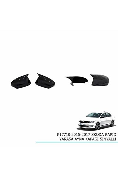 autovision Skoda Rapid Yarasa Ayna Kapağı 2015-2017 Arası Modeller Sinyalli