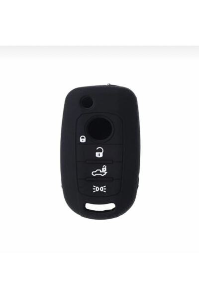 Fiat 2 τεμάχια Μαύρη θήκη προστασίας κλειδιού από σιλικόνη Egea