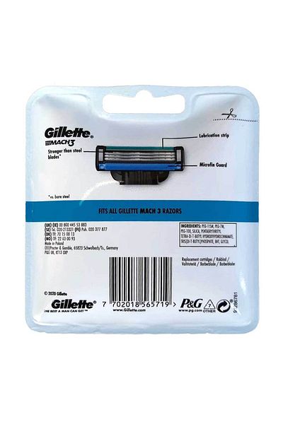 Gillette Gillette Mach3 Blade 12 Pieces
