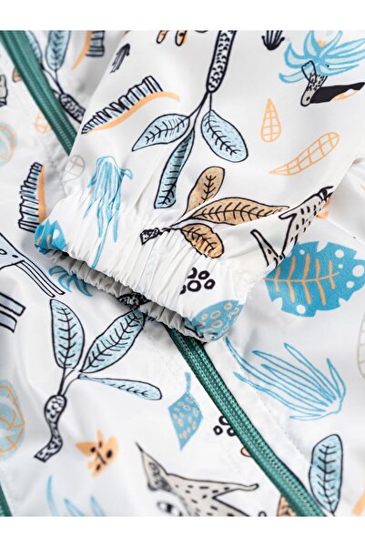 Melomio Baby Kids Hooded Waterproof Seasonal Waterproof Raincoat Combed Cotton Lined