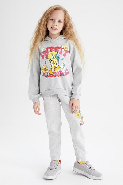 DeFacto Girl's Looney Tunes Hooded Sweatshirt