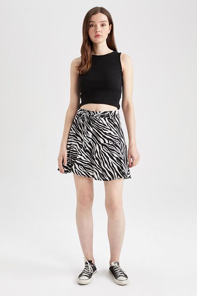 DeFacto Mini kraťasy Zebra Patterned Flounce Sukně Z1313az22au