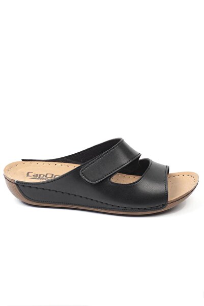 Capone Outfitters Capone Z0381 Černé dámské pohodlné anatomické pantofle