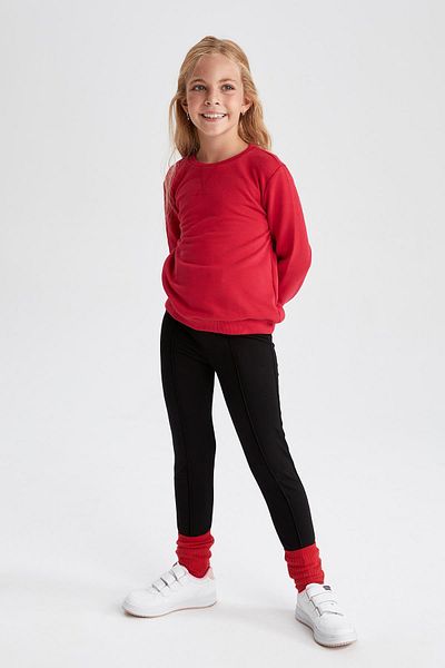 DeFacto Girl's Black Basic Long School Tights