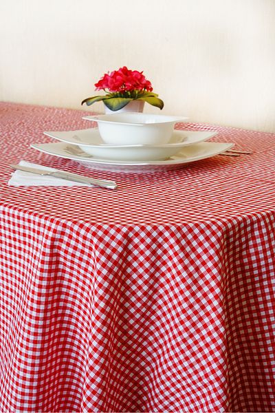 Soft Kare 130x170 Cm Red Small Square Pattern Gingham Tablecloth, Table Cloth, Picnic Cloth