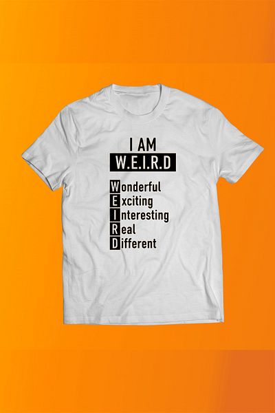 remonz Im Weird Printed 100% Cotton Oversize T-shirt Μεγάλο μέγεθος T-shirt