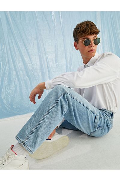 Koton Pantaloni largi din denim cu croiala largi - Steve Jean
