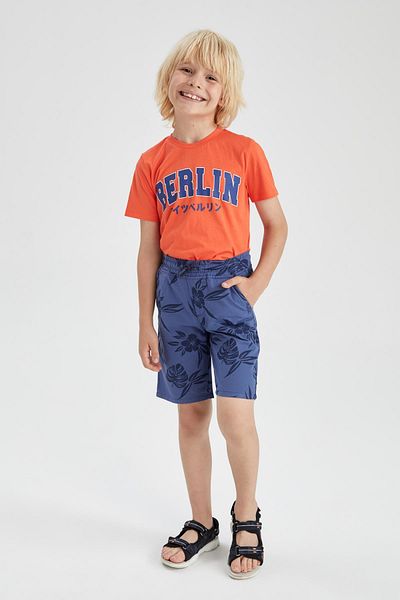 DeFacto Boy's Basic Linen Look Bermuda X3076a622hs