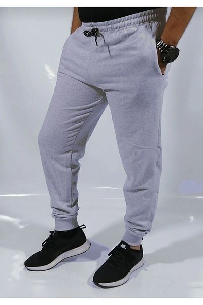 Moda Işık Ανδρική φούτερ με γκρι ριμπ