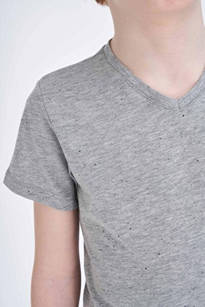 DeFacto Βαμβακερό μπλουζάκι με κοντό μανίκι για αγόρια με κανονική εφαρμογή