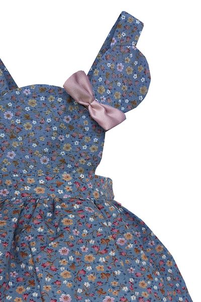 Shecco Babba Rochie tutu cu flori albastre pentru fete, rochie de zi de nastere, modele de rochii pentru fete 1-4 ani