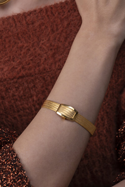 Black Sea Port Altın Kaplama 5 Sıra Trabzon Hasırı Gümüş Bileklik Bilezik