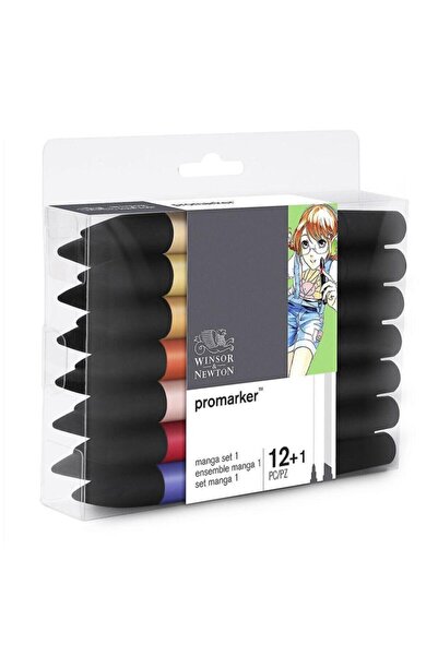 Winsor Newton Winsor & Newton Promarker 12+1 Manga Set 1