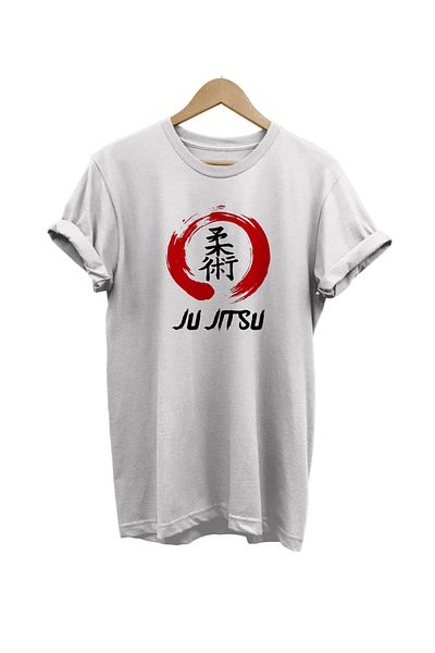 remonz Jiu Jitsu εμπριμέ 100% βαμβακερό λευκό μπλουζάκι Oversize